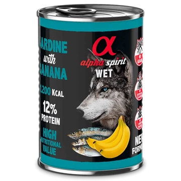 Alpha Spirit Konzerv - Szardínia &amp; Banán 400g