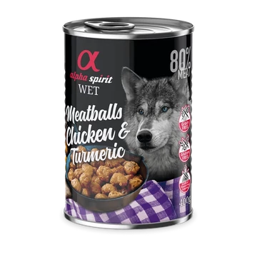 Alpha Spirit Meatballs - Csirke &amp; Kurkuma – 400G