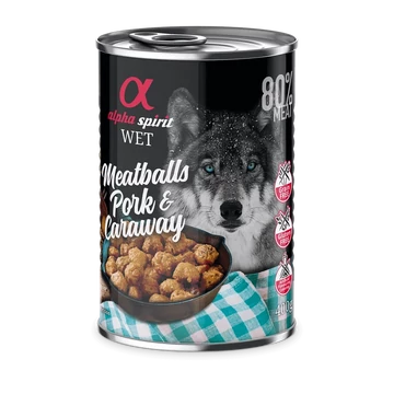Alpha Spirit Meatballs - Sertés &amp; Kömény – 400G