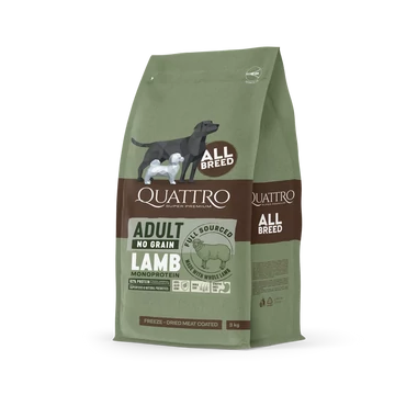 QUATTRO Hipoallergén száraztáp felnőtt kutyáknak - bárány, 3 kg