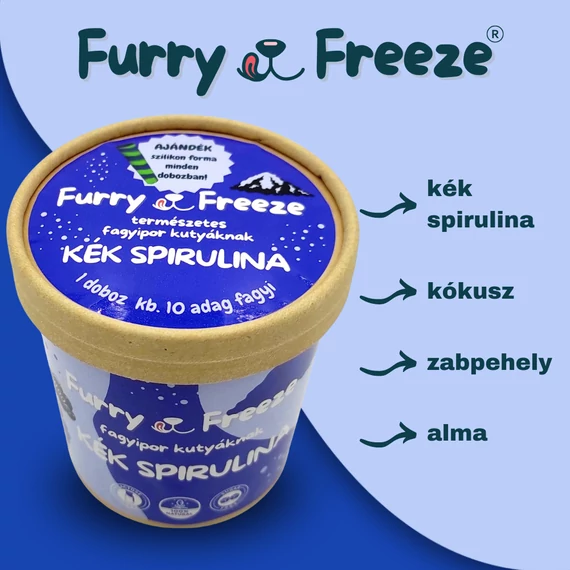 Furry Freeze® fagyipor kutyáknak – KÉK SPIRULINA