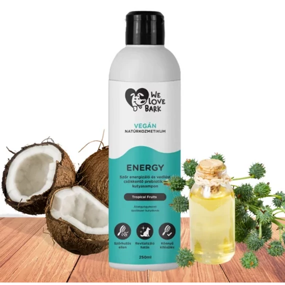 We Love Bark - Energy - Vedlés csökkentő prebiotikus kutyasampon - 250ml