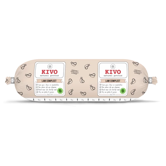 KIVO - Bárány komplett barf menü kutyáknak 500 g