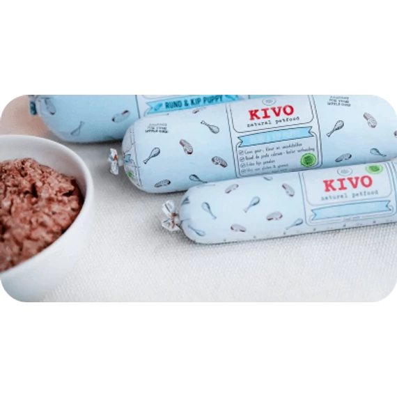 KIVO - Marha & csirke komplett barf menü kölyökkutyáknak 500 g