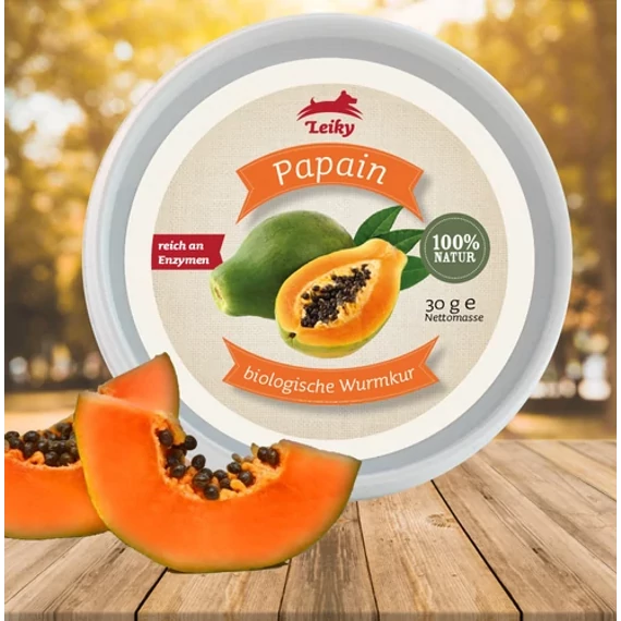 Leiky 100% papain - természetes féregtelenítő