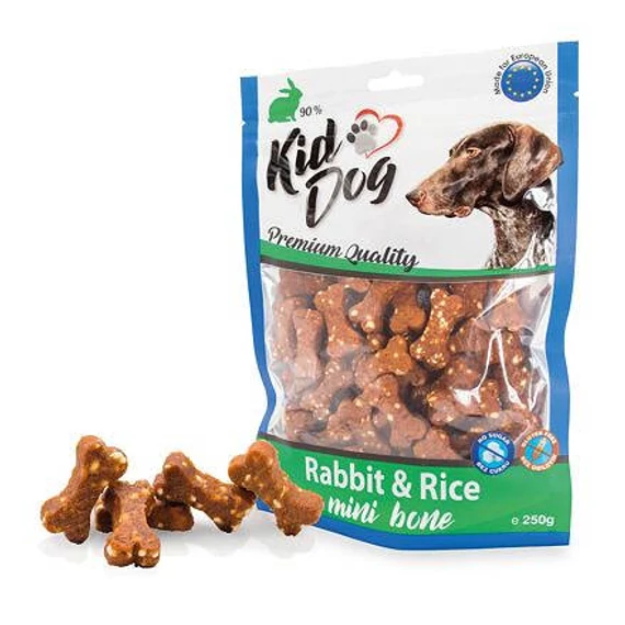 KidDog nyúlhús rizzsel - jutalomfalat 250gr