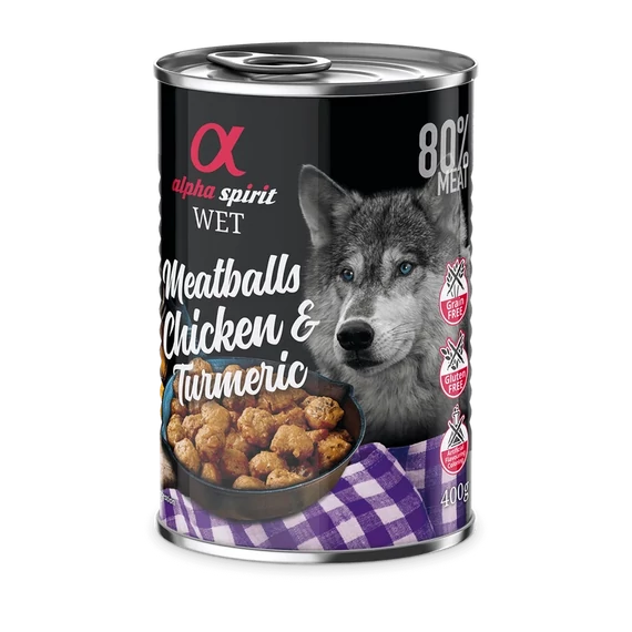 Alpha Spirit Meatballs - Csirke & Kurkuma – 400G