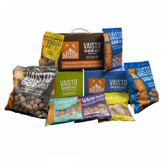 Mush Blue Marha-Pulyka-Lazac barf komplett menü - 3kg