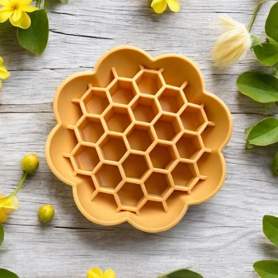 SlowJoy - Evéslassító szilikon tál - Honeycomb